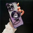 thumbnail image 3 of Luxury Plating Magsafe Magnetic Flash Holder Stand Phone Case For iPhone 11 12 13 14 15 Pro Max Bumper Protector On 15Plus Cover, 3 of 5