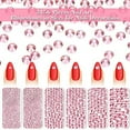 thumbnail image 4 of Bememo 3456 Pieces Nail Crystals AB Nail Art Rhinestones Round Beads Flatback Glass Charms Gems Stones, 6 Sizes for Nails Decoration Makeup Clothes Shoes (Pink), 4 of 4