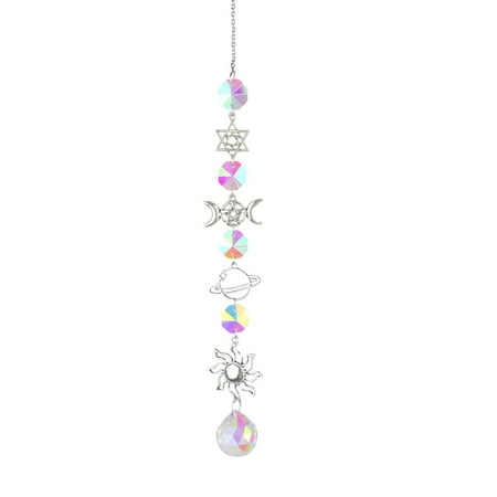 Crystal Wind Chime Ornament Windchime for Indoor 41cm