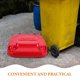 thumbnail image 3 of unbranded Cubierta Universal Roja Para De Basura De Plástico 50 Litros Para Uso Exterior Protección Eficaz, 3 of 8
