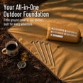 thumbnail image 2 of IFRINID 9.8 x 9.8 ft Waterproof Camping Ground Tarp, Foldable 210D Oxford Cloth Picnic Mat, Tent Footprint for Camping, Hiking, Beach and Outdoor Activities, 2 of 10