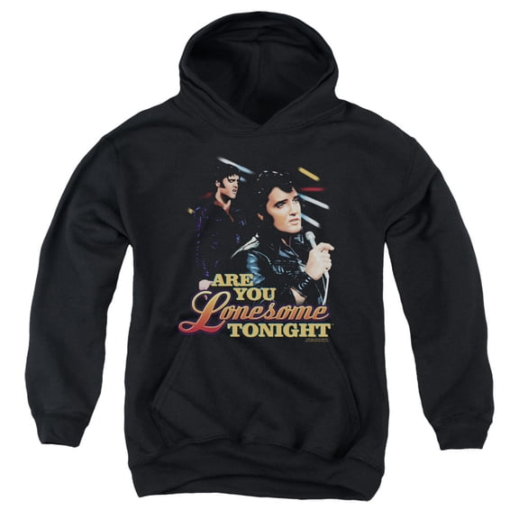 Elvis Presley - Are You Lonesome - Youth Hooded Sweatshirt - Small