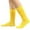 Yellow, variant on CUZIBR Wool Socks Solid Color Classic Knee High Socks Sport Compression Socks Spring Thin Stockings Soft Fuzzy Socks,Black,One Size