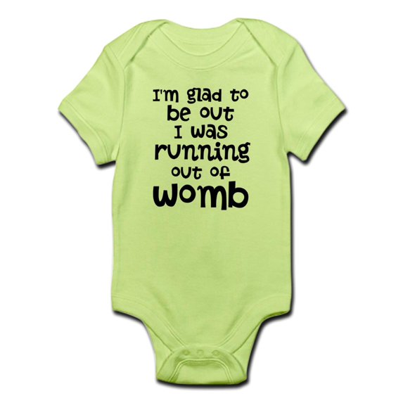 CafePress - Running Out Of Womb Body Suit - Baby Light Bodysuit