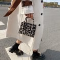 thumbnail image 3 of Women Print Chain Shoulder Bag Lady Mini Zipper Top-handle Bag (Leopard), 3 of 9