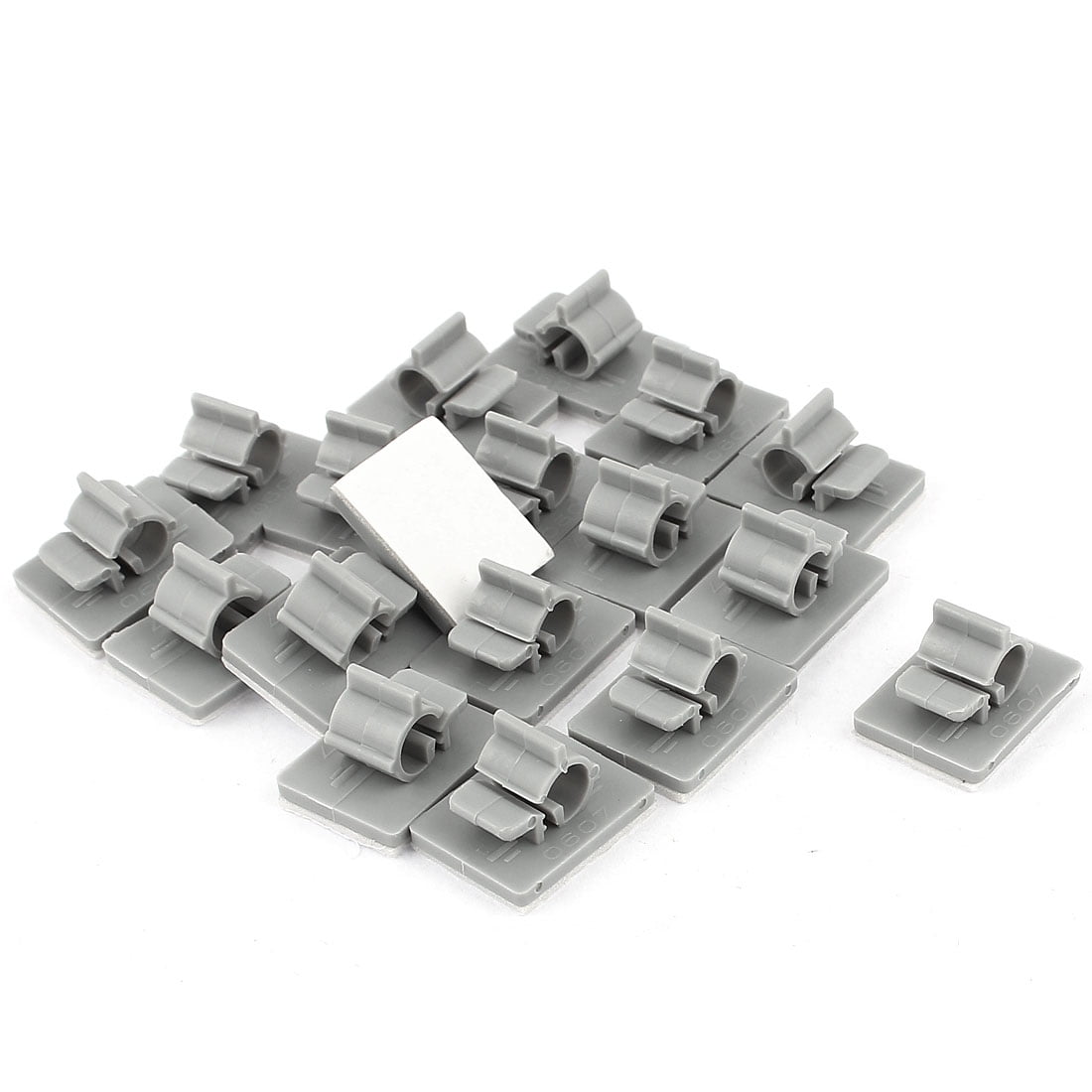30p CABLE CORD WIRE GLUE TAPE TIE CLIP CLAMP WRAP ORGANIZER PHONE PC TV INTERNET