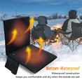 thumbnail image 6 of NFTIGB Heated Seat Cushion Foldable Comfortable Stadium Chair Heating Pad for Fishing Outdoor Camping with USB Powered 3 Level Heat Portable Backrest Support Black (16.5 inches / 42 cm), 6 of 9