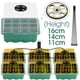 thumbnail image 2 of 3 Sizes Grow Warm Light Nursery Seeds Germination Box Full Spectrum Tray Seedling Container Pot Transparent Cover Humidity Dome He Qiyong unisex, 2 of 2