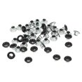 thumbnail image 4 of Lot de 500 œillets métalliques à bords ronds, finition soignée, bonne résistance, pour chaussures et vêtements, couleur noire, 4 of 4