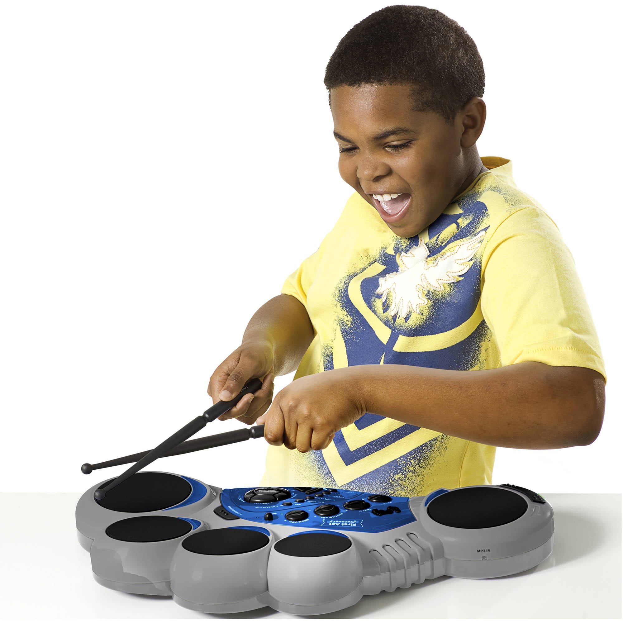 First Act Discovery Pad Electronic Drum Pad Light FD213, Silver ... First Act Discovery Pad Electronic Drum Pad Light FD213, Silver ...