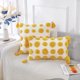 thumbnail image 1 of Super Soft Farmhouse Fundas decorativas de felpa para cojines 18 X 18 Amarillo, sólido Pom Pom Tufted con borlas Modern Accent Boho Square Funda de cojín Pil ZefeiWu 8390611524135, 1 of 1