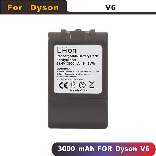 2100mAh 21.6V Li-ion Replacement Battery for Dyson V6 DC58 DC59 DC61 DC62  SV09 SV07 SV06 SV04 SV03 Vacuum Cleaner Battery
