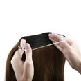 thumbnail image 6 of MY-LADY Thick Double Wire in Human Hair Extensions Invisible Headband Secret Fish Line No Clips/Tape Hairpiece Straight 16"/18"/20"/22" for Women, 6 of 10
