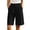 #01 Black 【Mix & Match: Stock Up on Your Favorite Colors】, variant on Women's Cotton High Waist Pleated Knee Length Wide Leg Shorts, Button Closure Belt Loop Pocket Work Pants, Flattering Summer Bottoms for Office Business | TruHer,Black M