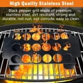 thumbnail image 3 of Visland Grill Rack 18 Holes Design Non-stick Rustproof Heat-Resistant with Handle Multipurpose Stainless Steel Barbecue Chili Pepper Roasting Rack Camping Supplies, 3 of 5