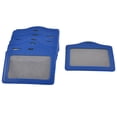thumbnail image 1 of Unique Bargains 10 x Blue Horizontal Name Badge ID Card Holder for Office Worker, 1 of 1