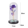 thumbnail image 2 of FloreceBien Regalos de rosas de Navidad para mujeres, rosa colorida con luz de arcoíris en una cúpula de cristal, regalos para mujeres para ella, mamá, San Valentín, aniversario, 2 of 7