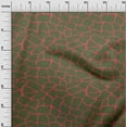 thumbnail image 2 of oneOone Silk Tabby Olive Green Fabric Giraffe Animal Skin Sewing Fabric By The Yard Printed Diy Clothing Sewing Supplies 42 Inch Wide, 2 of 4