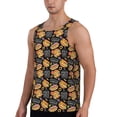 thumbnail image 2 of Honeii Hamburgers Hot Dogs Pattern Men's Workout Tank Top Casual Sleeveless Gym Muscle Shirts Bodybuilding Tee-4X-Large, 2 of 7