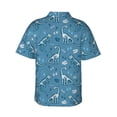 thumbnail image 3 of Fotbe Dinosaur Skull Hawaiian Shirt for Men Unisex Summer Beach Casual Short Sleeve Cotton Linen Button Down Shirts-XX-Large, 3 of 9