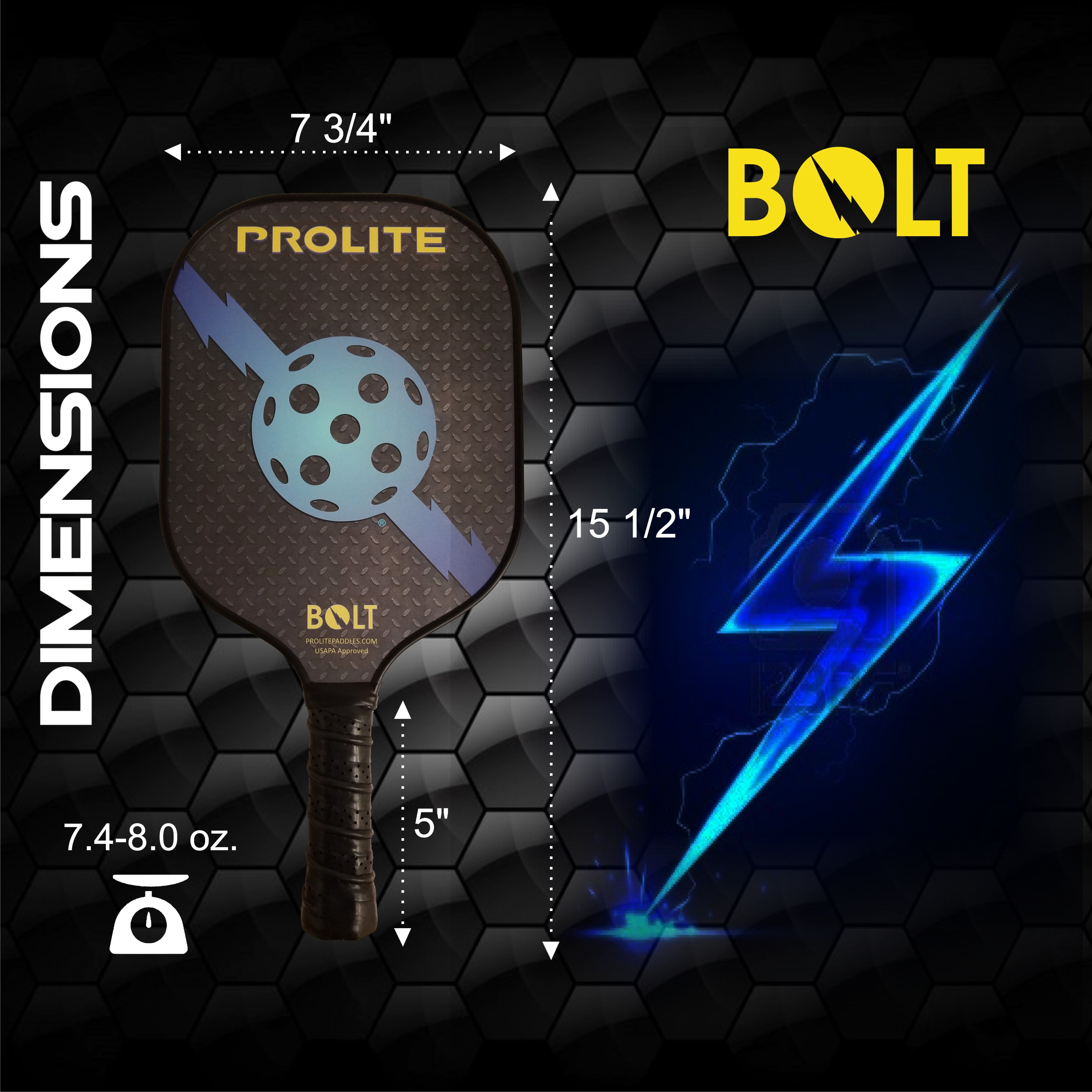 prolite bolt pickleball paddle