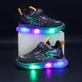 thumbnail image 2 of CAICJ98 Boys' Sneakers Kid Shoes with LED Walking Shoes Casual Light Up Toddler Boy Shoes Purple,9(Toddler/Little Kid/Big Kid), 2 of 7