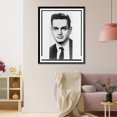 thumbnail image 3 of Historic Framed Print, [Marshall Nirenberg, head-and-shoulders portrait, facing front], 17-7/8" x 21-7/8", 3 of 9