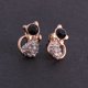 thumbnail image 3 of Pendientes de oreja de gato Fernando Bowknot de lindo gato brillante oro y negro, 3 of 7