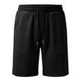 thumbnail image 6 of Men's Bermuda Shorts Workout Shorts Fitness Running Outdoor Casual Athletic Jogging Knee Length Pants with Pockets, 6 of 7