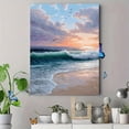 thumbnail image 4 of UXIEQU Ocean Waves Sunset Beach Seagulls Canvas Wall Art 15.75x11.81 Inches, 4 of 8