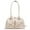 White, variant on Yibooy Women Daily Commuting Bag Double Pockets PU Leather Chic Hobo Bag (Red)