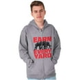 thumbnail image 4 of Football Athlete Earn Every Yard Zip Hoodie Sweatshirt Men Brisco Brands S, 4 of 6