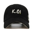 thumbnail image 2 of Uncia Active Unisex Baseball Cap Athletic Adjustable Cotton Dad Hat for Men and Women Wave-shaped Brim and Embroidery K.O, 2 of 2