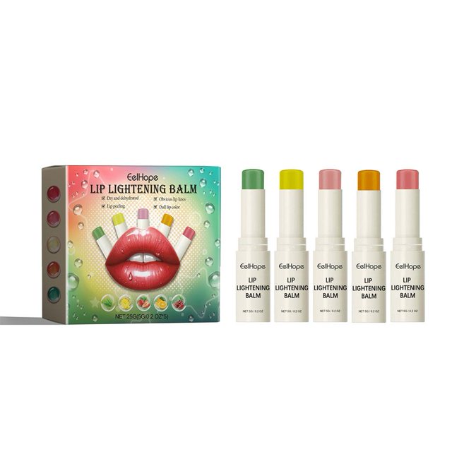 Wartleves Bálsamo aclarador de labios Tratamiento de labios Crema aclaradora Bálsamo labial hidratante de frutas Nutre los labios de larga duración Aclarador de labios para labios de fumadores Bálsamo