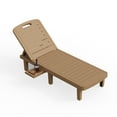 ECOPATIO Oversized Outdoor Chaise Lounge Chair, Patio Lounge Chair with