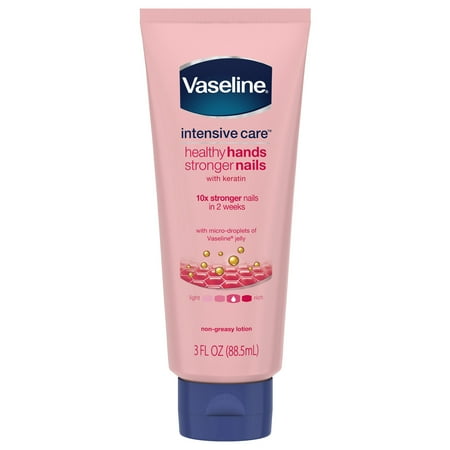 Vaseline Intensive Care Healthy Hands Stronger Nails Hand Lotion, 3 oz