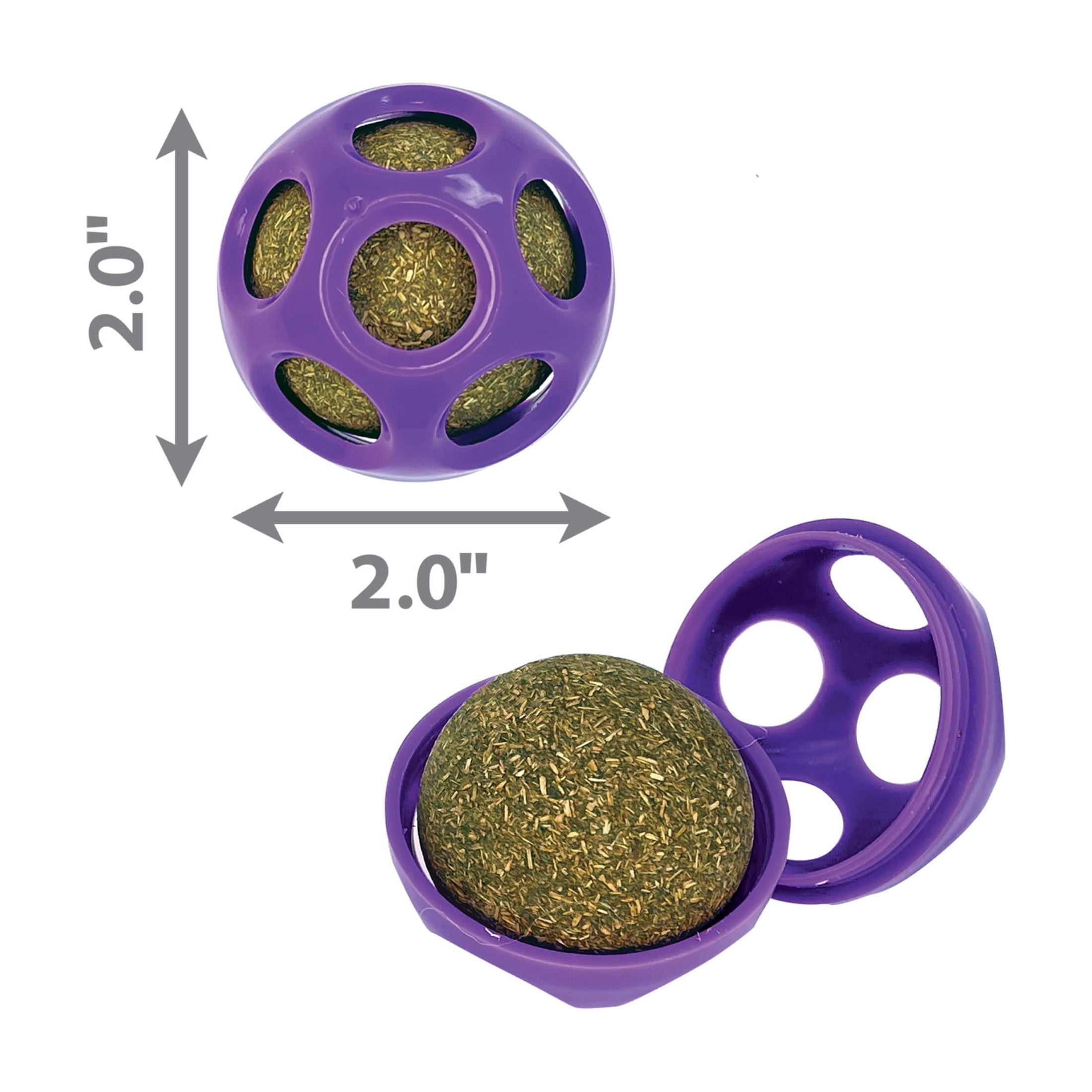 KONG® 2-in-1 Blissy Moon Ball Cat Toy with Premium North American Catnip