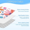 thumbnail image 4 of Ironing Mat Portable Ironing Blanket for Table Top Travel Ironing Pad for Washer Dryer 27.6" x 47.2" Orange and Pink Flower Pattern, 4 of 6
