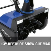 Open Box SNOWJOE Electric Walk-Behind Snow Blower Dual LED Lights SJ627E - BLUE