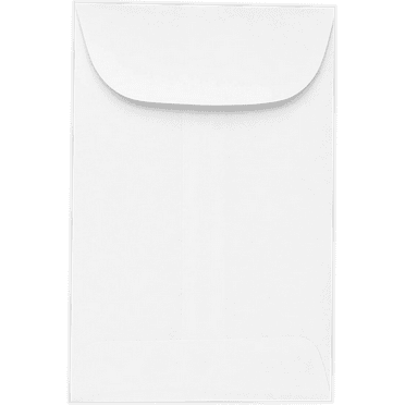 LUXPaper #5 1/2 Coin Envelopes, 24 lb. Bright White, 3 1/8 x 5 1/2, 250 Pack