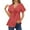 Watermelon Red, variant on EDHITNR Spring Tops for Women 2024 Women's Plus Size Tops Short Sleeve Tee V Neck Tunic Blouses S-2XL