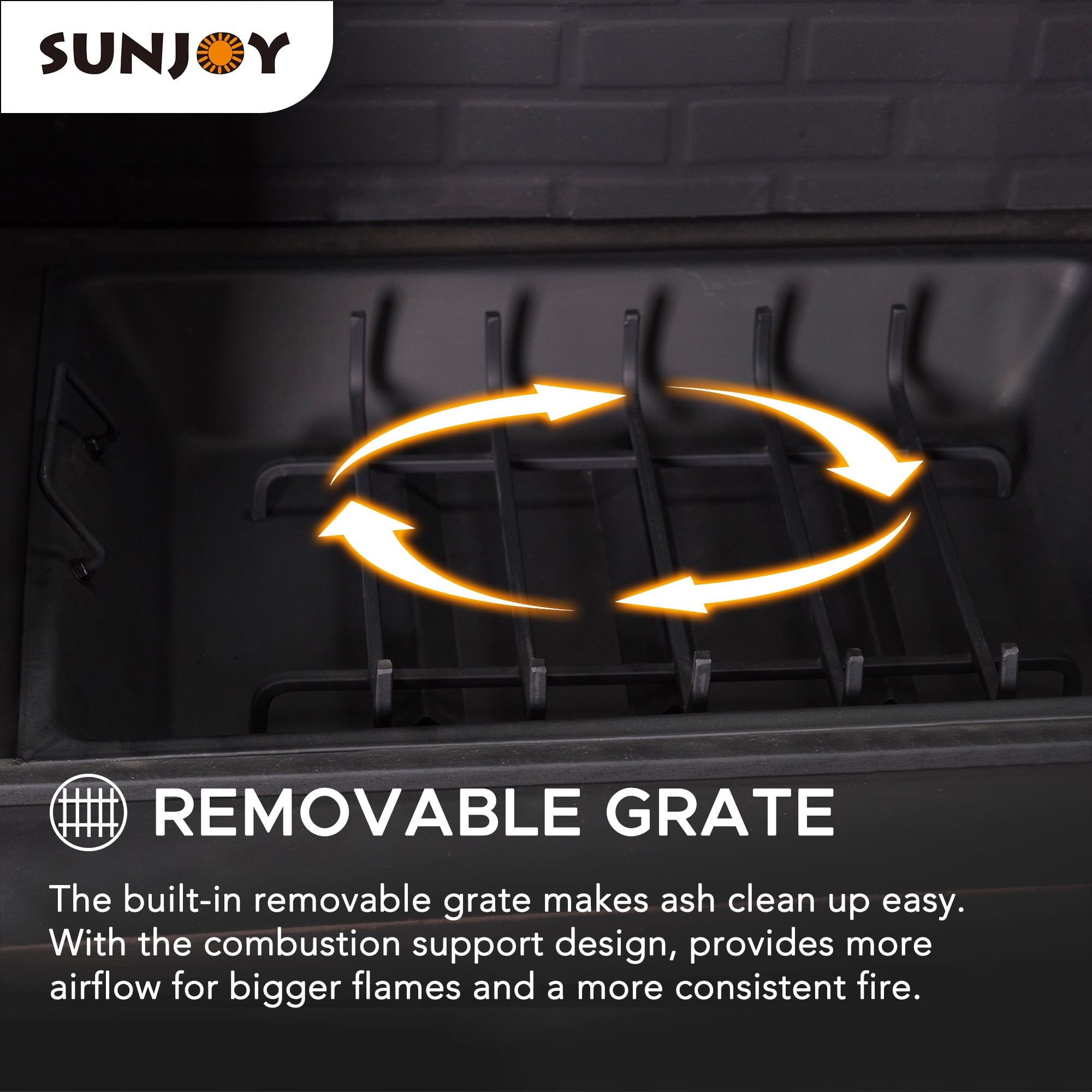 Sunjoy Farmington Wood Burning Outdoor Fireplace - Walmart.com