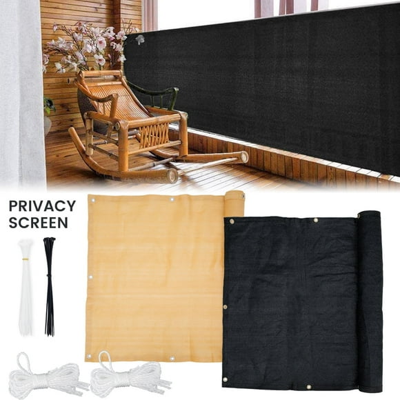 Outdoor Balcony Privacy Screen Patio Sun Shade Sail Sunscreen Awning UV Protected Cloth