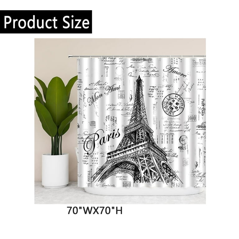 Eiffel Tower Shower Curtain Com