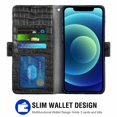 thumbnail image 2 of Case iphone 12 [Premium Pu Leather] [Card Compartment] [Magnetic Closure] Rfid Protective Cover Flip Case Case Cover Etui Compatible with Iphone 12 / 12pro Black, 2 of 7