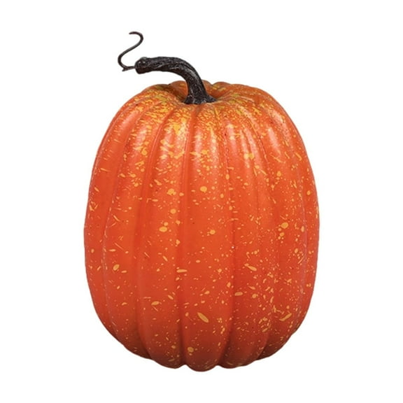 A Large Plastic Pumpkin For Halloween Decoration Outdoor Or Indoor Use Orange 8Inch