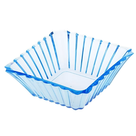 ACDANC Acrylic Salad Fruit Dessert Candy Bowl Holder Tray Basket Blue