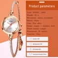 thumbnail image 4 of SKMEI Women Wrist Watch, Women Waterproof Quartz Watch Fashion Thin Premium Crystal-Accented Watch, 4 of 7