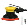 thumbnail image 1 of 5-Inch Non-Vacuum Pneumatic Random Orbital Sander with 13,000 RPM, Aluminum Alloy Shell, 1/4 Inch Air Inlet, US Fitting - Ideal for Auto Body, Woodworking, and DIY Polishing/Grinding (KP-6507, Yellow), 1 of 7