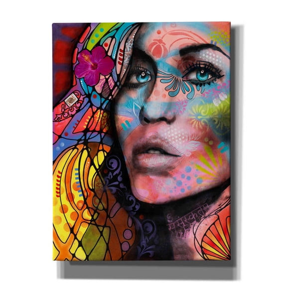 Epic Graffiti 'Queen' by Dean Russo, Canvas Wall Art, 12"x16"